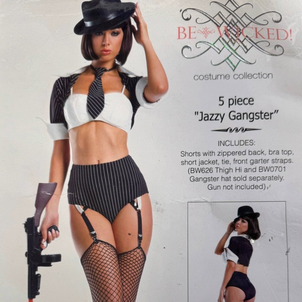 Couples Gangster Costume Set – Be Wicked Jazzy (M/L) + Deluxe Swankster (XL)